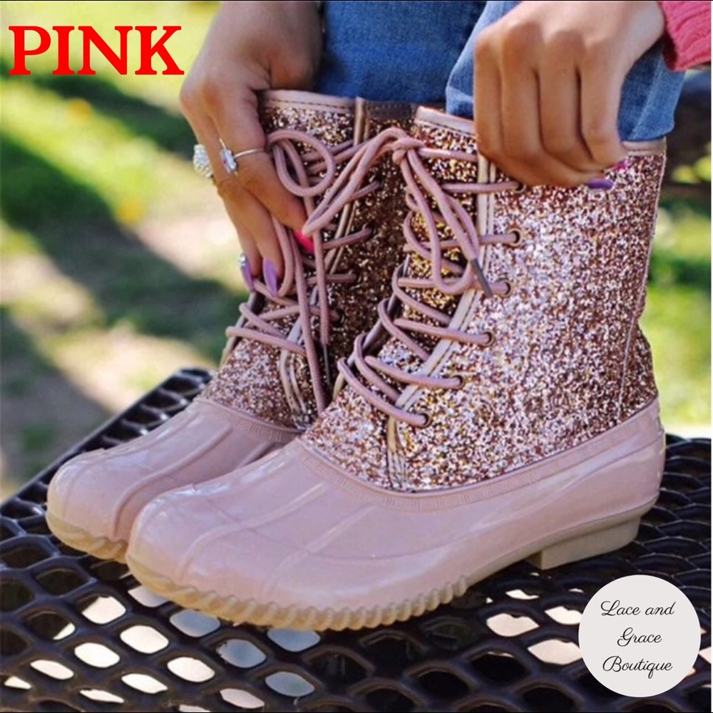 Pink Duck Boots